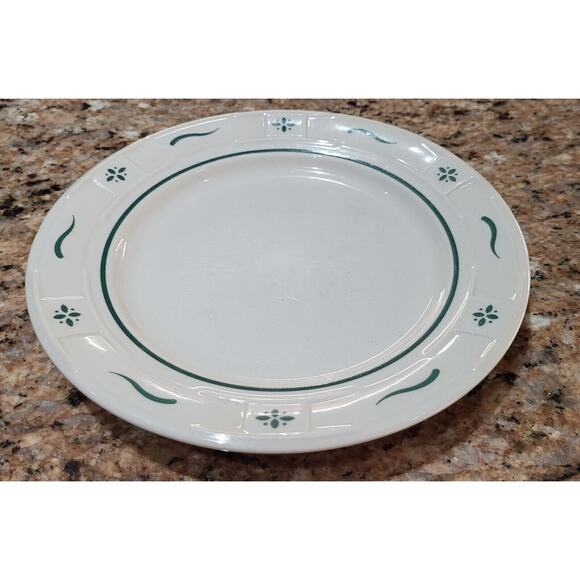 Longaberger Woven Traditions Classic Green Bread and Butter Plate 7 1/4" - Picture 3 of 12